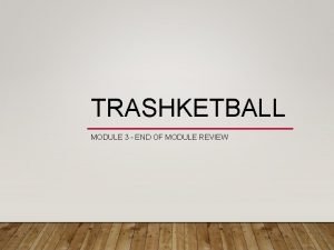 Trashketball review game