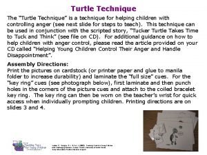 Turtle Technique The Turtle Technique is a technique