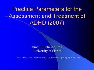 Aacap practice parameters