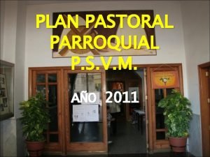 Plan pastoral parroquial