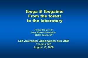 Define ibogaine