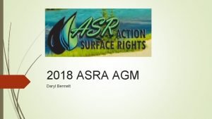 2018 ASRA AGM Daryl Bennett Wind and Solar