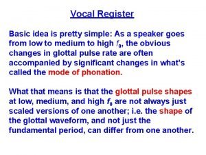 Vocal registers