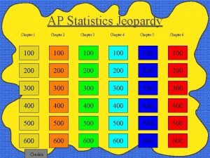 Ap statistics chapter 1