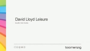 David lloyd blue light card discount