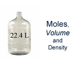 Moles and density