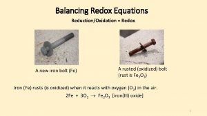 Rules for balancing redox reactions