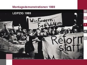 Montagsdemonstrationen 1989 LEIPZIG 1989 1 2 3 4