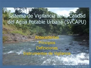 Sistema de Vigilancia de la Calidad del Agua