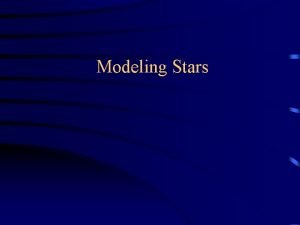 Modeling Stars Measuring the Sizes of Stars Direct