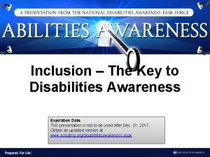 Disabilities awareness merit badge slides