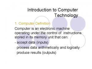 Computer technology definition