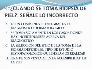 Biopsia de la piel