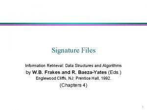 Information retrieval data structures and algorithms