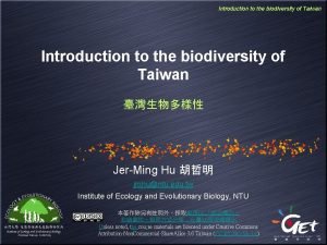 Biodiversity: an introduction