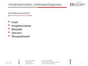 Ishikawa diagramm beispiele