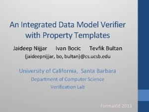 Integrated data model