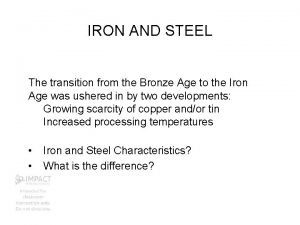 Features of bronze age civilization