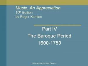 Music An Appreciation 10 th Edition by Roger