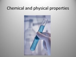 Odor physical property