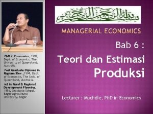 Bab 6 Ph D in Economics 1998 Dept