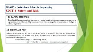 Risk benefit analysis in professional ethics