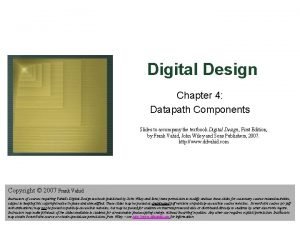 Design of components