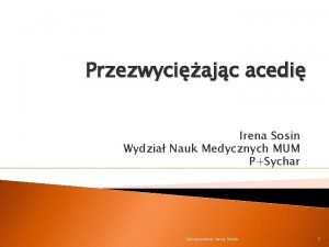 Irena sosin Irena sosin
