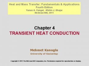 Heat and mass transfer