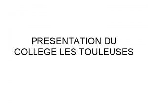 Collège les touleuses