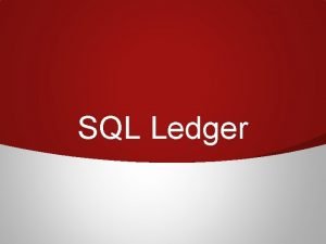 Ledger adalah