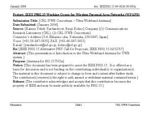 January 2004 doc IEEE 802 15 04 0026