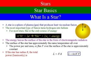 Stars Star Basics What Is a Star A