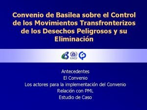 Convenio de Basilea sobre el Control de los