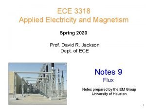 ECE 3318 Applied Electricity and Magnetism Spring 2020