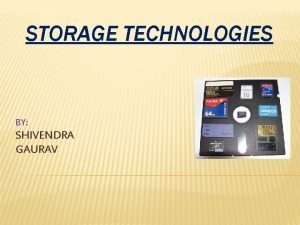 Primary storage and secondary storage
