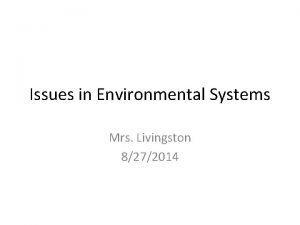 Environmental systems teks