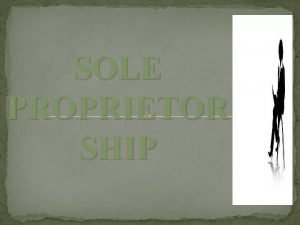 Introduction of sole proprietorship
