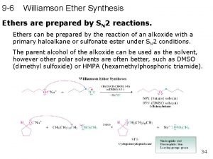 Intramolecular williamson ether synthesis
