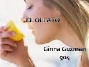 EL OLFATO olafato Ginna Guzman 904 QUE ES