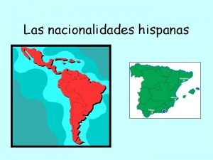 Las nacionalidades hispanas worksheet