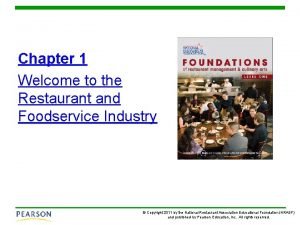 Chapter 1 welcome to the industry