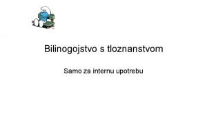 Bilinogojstvo s tloznanstvom Samo za internu upotrebu Uvod