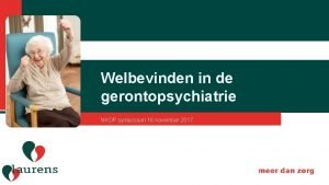 Gerontopsychiatrie definitie