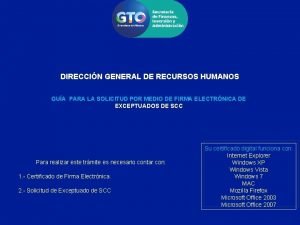 DIRECCIN GENERAL DE RECURSOS HUMANOS GUA PARA LA