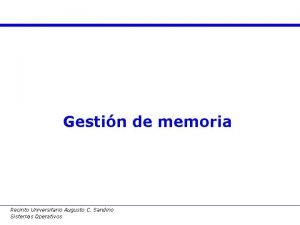 Gestin de memoria Recinto Universitario Augusto C Sandino