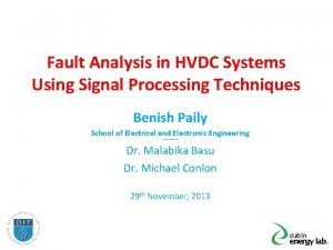 Fault analysis