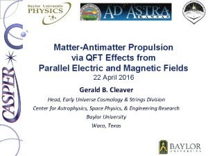 MatterAntimatter Propulsion via QFT Effects from Parallel Electric