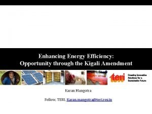 Enhancing Energy Efficiency Opportunity through the Kigali Amendment