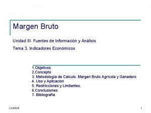 Margen Bruto Unidad III Fuentes de Informacin y